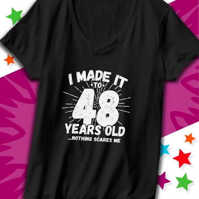 48 Year Old Sarcastic Meme Funny 48th Birthday T-Shirt (Creator Uploaded)