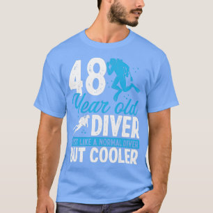 48 Year Scuba Diving Diver Snorkel 48 Birthday T-Shirt