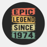 Epic Face Classic Round Sticker