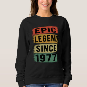 48 Years Old Bday 1977 Epic Legend 48th Birthday Sweatshirt