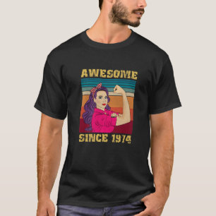 48 Years Old Women Birthday Gifts Vintage Awesome T-Shirt