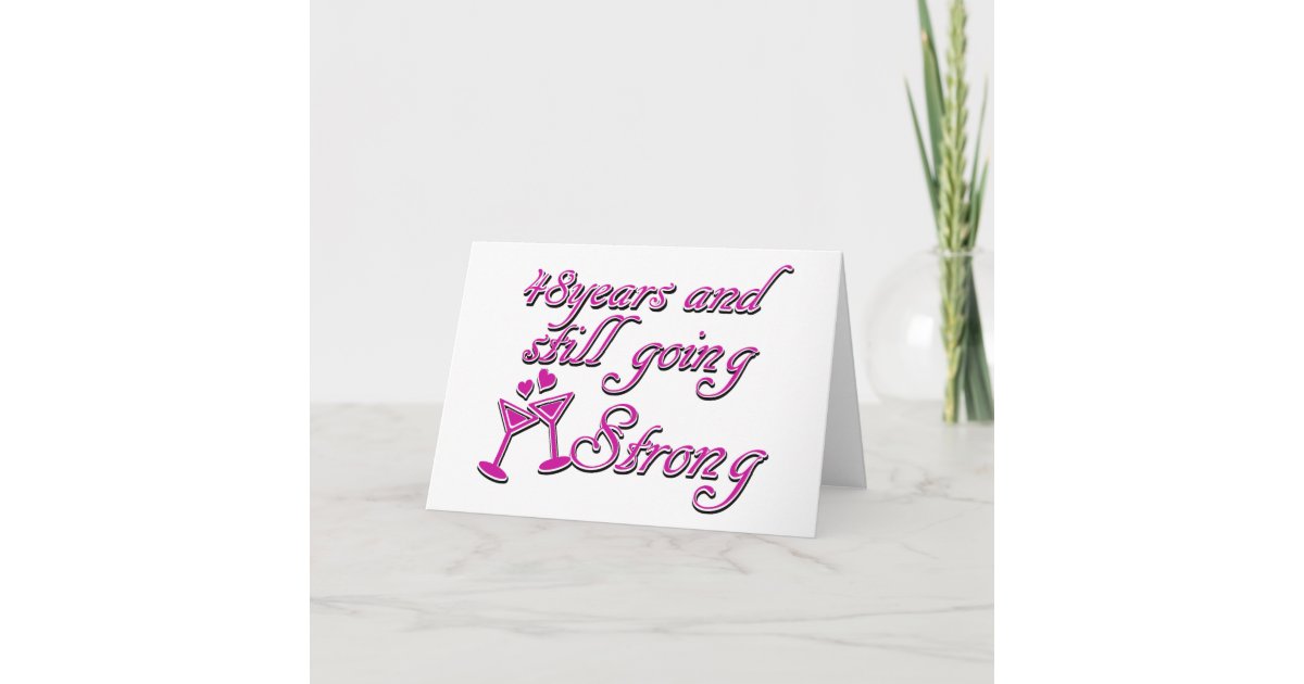 48th Anniversary Designs Card Zazzle