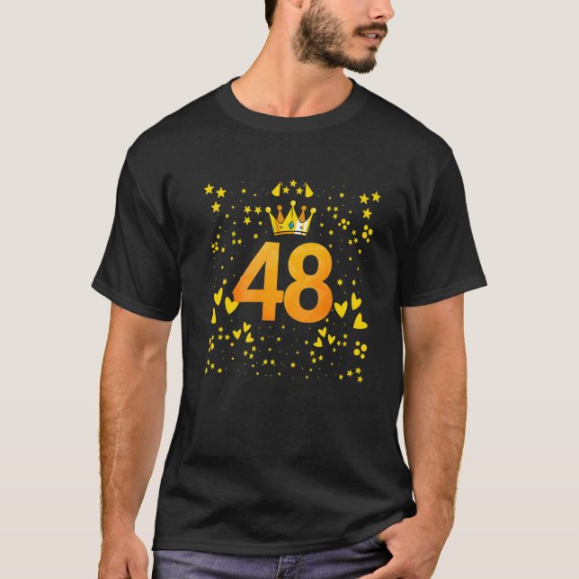 48th birthday anniversaries T-Shirt (Front)