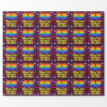 [ Thumbnail: 48th Birthday: Loving Hearts Pattern, Rainbow # 48 Wrapping Paper ]