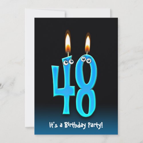 48th Birthday Party Invite