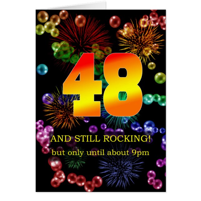 48th Birthday Still Rocking Cards (Front)