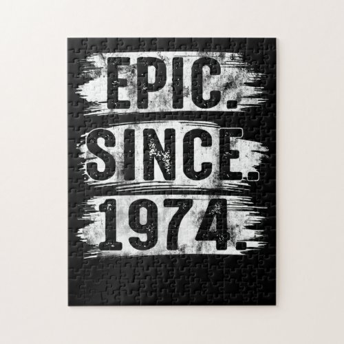 48th Birthday Vintage Epic Since 1974 48 Years Old Jigsaw Puzzle