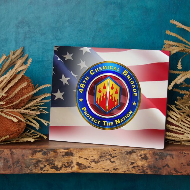 48th Chemical Brigade  Plaque (Side)