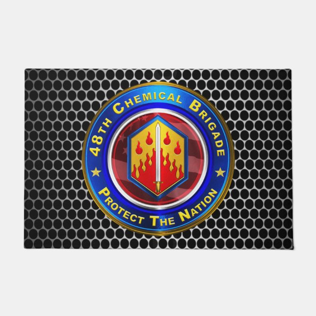 48th Chemical Brigade “Proven In Battle” Doormat (Front)