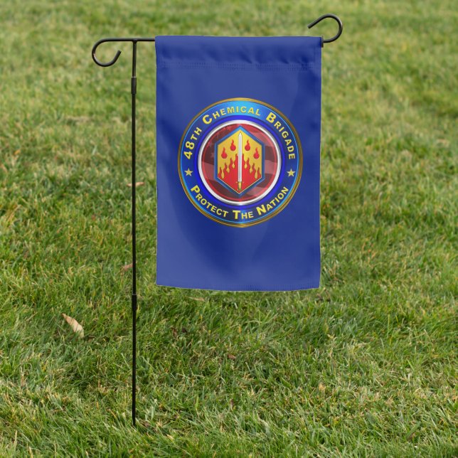 48th Chemical Brigade “Proven In Battle” Garden Flag (In SItu)