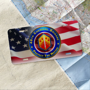 48th Chemical Brigade “Proven In Battle” License Plate