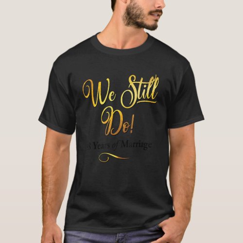 48th Wedding Anniversary 48 Years of Marriage Trav T_Shirt