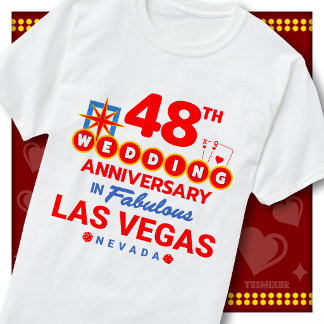 48th Wedding Anniversary Fabulous Las Vegas Couple T-Shirt