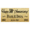 48x24 Personalized Gold 50th Anniversary Banner