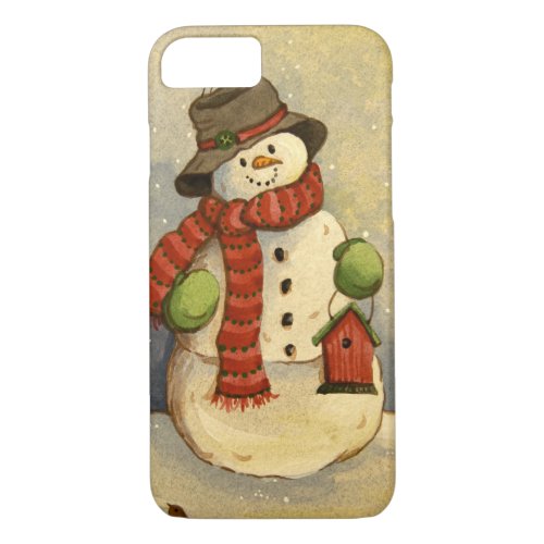 4905 Snowman  Birdhouse iPhone 87 Case