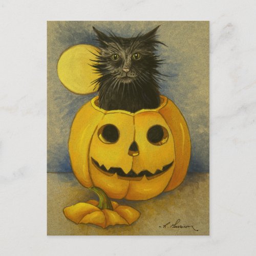 4919 Black Magic Kitty Postcard