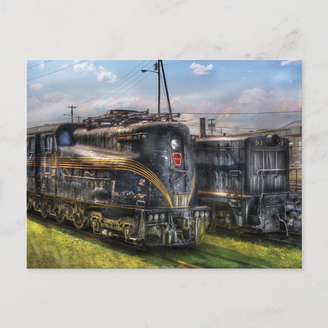 4919 - Pennsylvania Railroad electric locomotive Postcard (Front)