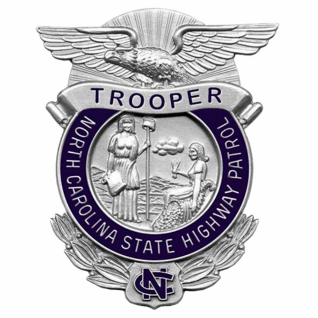 494px-NC_-_Highway_Patrol_Badge Statuette (Front)