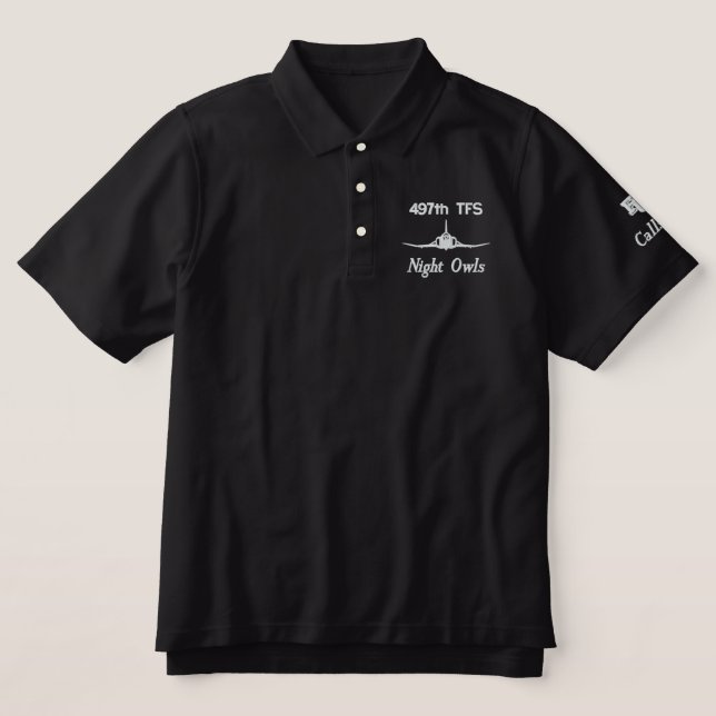 497th TFS Golf Polo (Design Front)