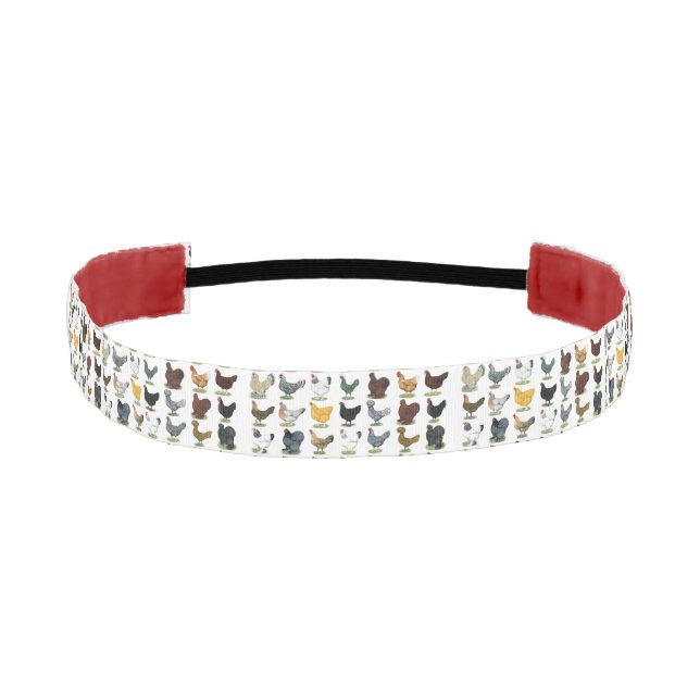 49 Chicken Hens Athletic Headband (Front)