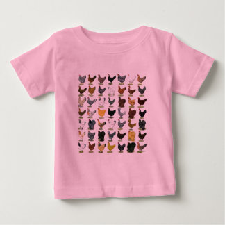 49 Chicken Hens Baby T-Shirt