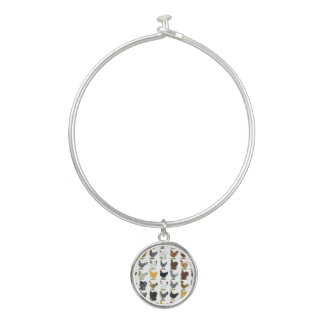49 Chicken Hens Bangle Bracelet