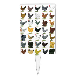 49 Chicken Hens Cake Topper