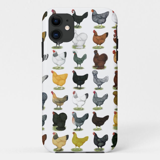 49 Chicken Hens Case-Mate iPhone Case (Back)