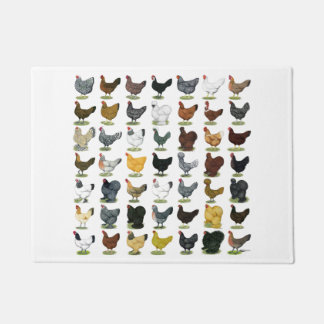 49 Chicken Hens Doormat