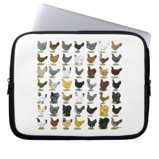 49 Chicken Hens Laptop Sleeve
