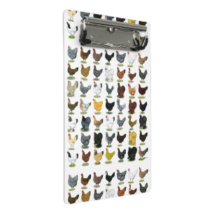 49 Chicken Hens Mini Clipboard
