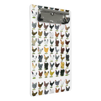 49 Chicken Hens Mini Clipboard