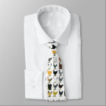 49 Chicken Hens Neck Tie<br><div class="desc">Forty-nine hens in a variety of breeds and colors look snappy on everything from shirts and posters to cards and aprons!</div>