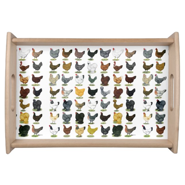 49 Chicken Hens Serving Tray (Front)
