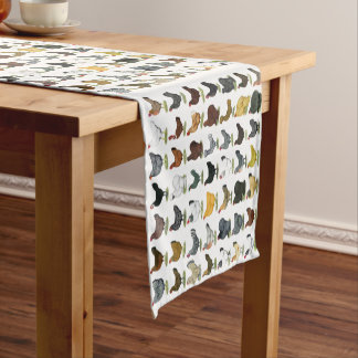 49 Chicken Hens Short Table Runner