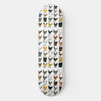 49 Chicken Hens Skateboard Deck