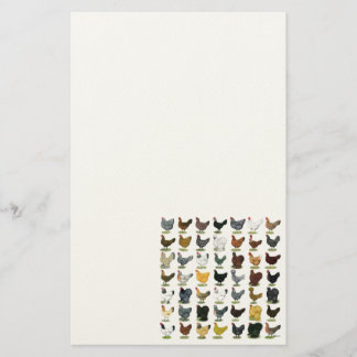 49 Chicken Hens Stationery