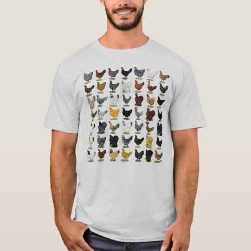 49 Chicken Hens T_Shirt