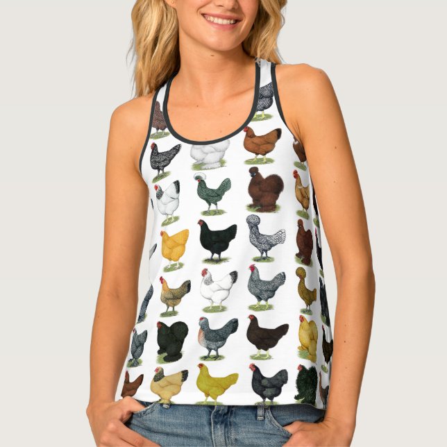 49 Chicken Hens Tank Top (Front)