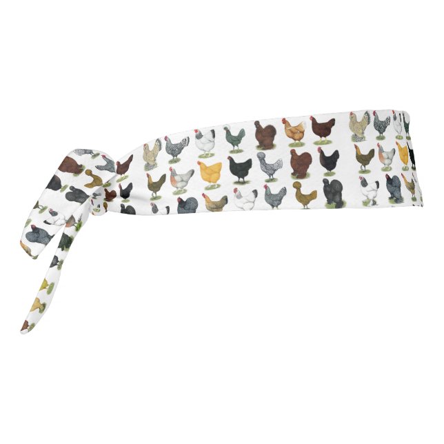 49 Chicken Hens Tie Headband (Rotate 270)