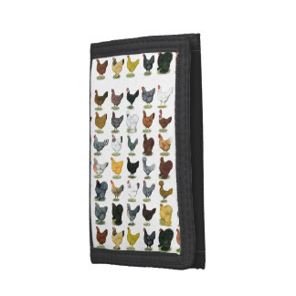 49 Chicken Hens Tri-fold Wallet