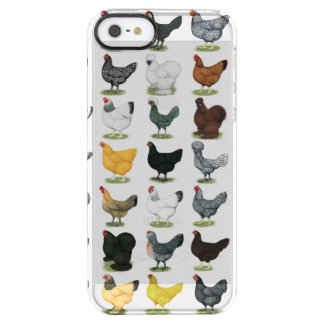 49 Chicken Hens Clear iPhone SE/5/5s Case