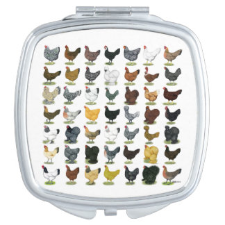 49 Chicken Hens Vanity Mirror