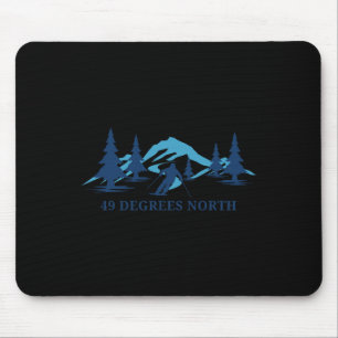 49 Degrees North Washington Ski Resort Skiing Skie Mouse Pad