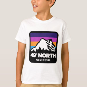 49 Degrees North Washington Snowboarding Skiing Fa T-Shirt