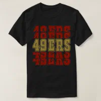 Zazzle 49 ERS - 49ers Logo - 49ers Gifts - Gift Idea 49er T-Shirt, Men's, Size: Adult S, Black