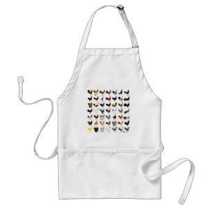 49 Roosters Adult Apron