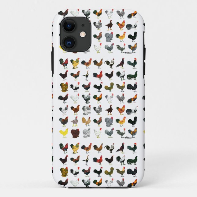 49 Roosters Case-Mate iPhone Case (Back)