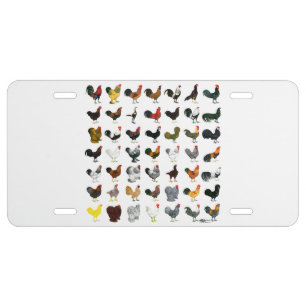 49 Roosters License Plate