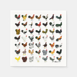 49 Roosters Napkins
